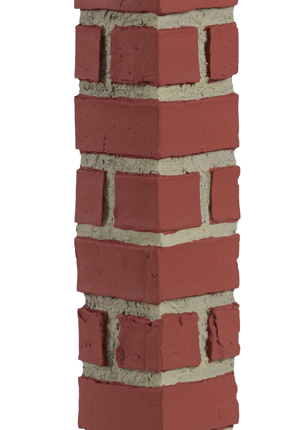 Brick Historic Corner Red Gray Grout